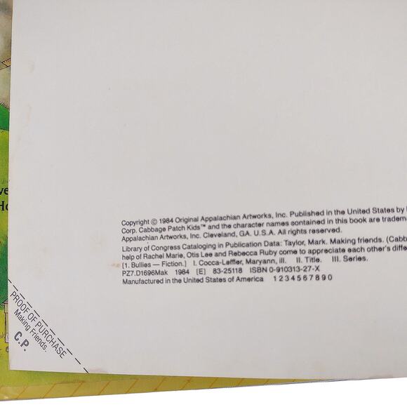 Set of 2 Vintage 1984 CABBAGE PATCH KIDS Hardcover Parker Brothers Story Books - Picture 6 of 6